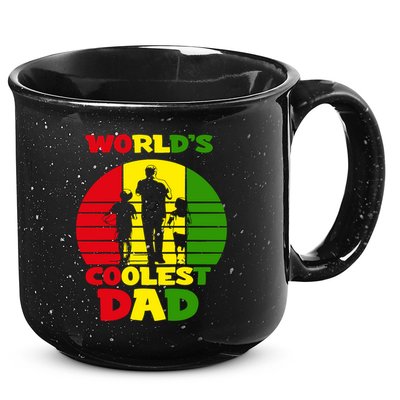Worlds Coolest Dad Rasta Rastafari Reggae Fathers Day Meaningful Gift 15oz Campfire Ceramic Mug