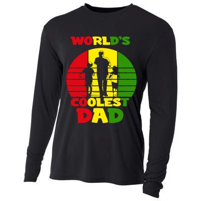 Worlds Coolest Dad Rasta Rastafari Reggae Fathers Day Meaningful Gift Cooling Performance Long Sleeve Crew