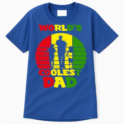 Worlds Coolest Dad Rasta Rastafari Reggae Fathers Day Meaningful Gift Tall T-Shirt