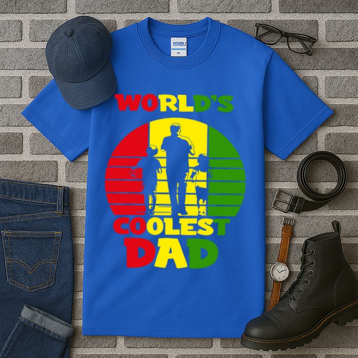 Worlds Coolest Dad Rasta Rastafari Reggae Fathers Day Meaningful Gift Tall T-Shirt