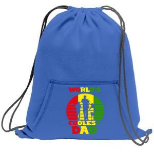 Worlds Coolest Dad Rasta Rastafari Reggae Fathers Day Meaningful Gift Sweatshirt Cinch Pack Bag