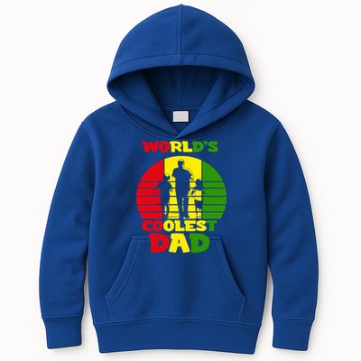 Worlds Coolest Dad Rasta Rastafari Reggae Fathers Day Meaningful Gift Kids Hoodie