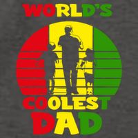 Worlds Coolest Dad Rasta Rastafari Reggae Fathers Day Meaningful Gift Vector Backpack