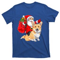 Welsh Corgi Dog Lover Santa Riding Welsh Corgi Christmas Great Gift T-Shirt