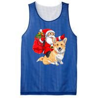 Welsh Corgi Dog Lover Santa Riding Welsh Corgi Christmas Great Gift Mesh Reversible Basketball Jersey Tank