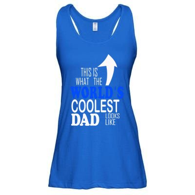 Worlds Coolest Dad Funny Gift For Dad Great Gift Ladies Essential Flowy Tank