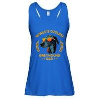 Worlds Coolest Dog Dad Papa Gift Greyhound Meaningful Gift Ladies Essential Flowy Tank