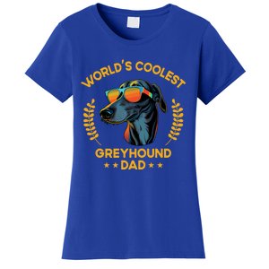 Worlds Coolest Dog Dad Papa Gift Greyhound Meaningful Gift Women's T-Shirt