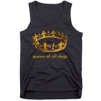 Womens Cute Dog Gift Queen Of All Dogs Tee Rescue Foster Adopt Tank Top