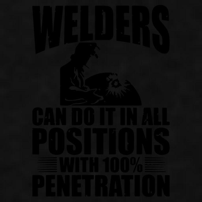 Welders Can Do It In All Positions Funny Welder Ladies PosiCharge Tri-Blend Wicking Tank