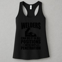 Welders Can Do It In All Positions Funny Welder Womens Tank Top