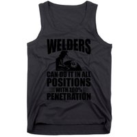 Welders Can Do It In All Positions Funny Welder Tank Top
