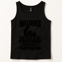 Welders Can Do It In All Positions Funny Welder Tank Top