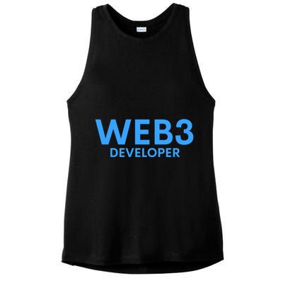 WEB3 Crypto Developer NFT Internet3.0 DeFi Metaverse Web3.0 Ladies PosiCharge Tri-Blend Wicking Tank
