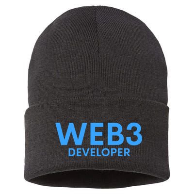 WEB3 Crypto Developer NFT Internet3.0 DeFi Metaverse Web3.0 Sustainable Knit Beanie