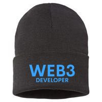 WEB3 Crypto Developer NFT Internet3.0 DeFi Metaverse Web3.0 Sustainable Knit Beanie