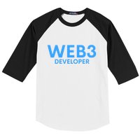 WEB3 Crypto Developer NFT Internet3.0 DeFi Metaverse Web3.0 Baseball Sleeve Shirt
