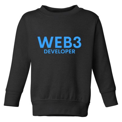 WEB3 Crypto Developer NFT Internet3.0 DeFi Metaverse Web3.0 Toddler Sweatshirt