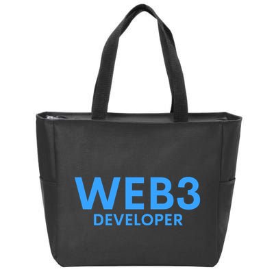 WEB3 Crypto Developer NFT Internet3.0 DeFi Metaverse Web3.0 Zip Tote Bag