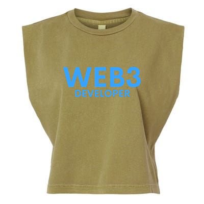 WEB3 Crypto Developer NFT Internet3.0 DeFi Metaverse Web3.0 Garment-Dyed Women's Muscle Tee
