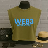 WEB3 Crypto Developer NFT Internet3.0 DeFi Metaverse Web3.0 Garment-Dyed Women's Muscle Tee