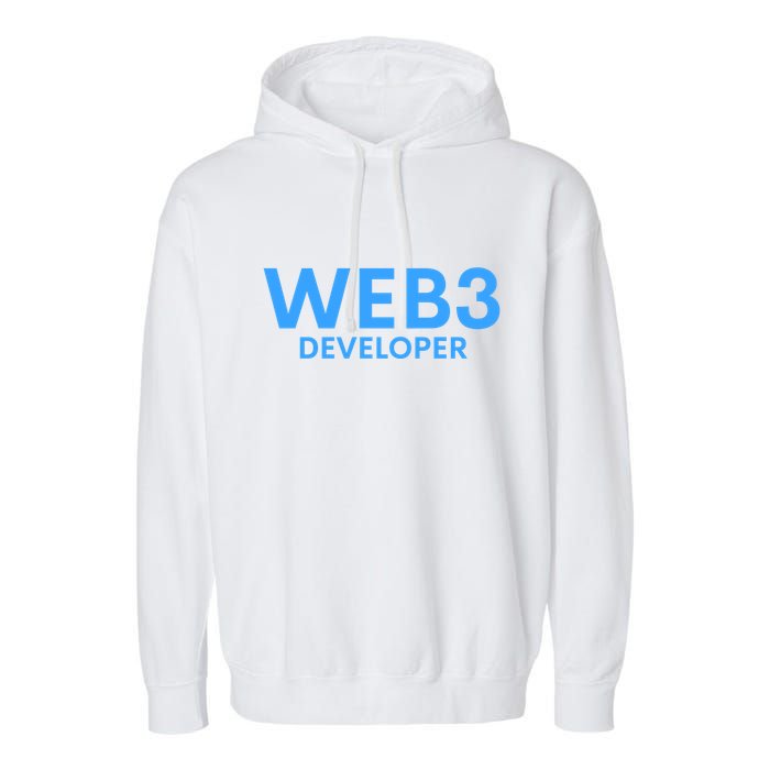 WEB3 Crypto Developer NFT Internet3.0 DeFi Metaverse Web3.0 Garment-Dyed Fleece Hoodie