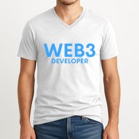 WEB3 Crypto Developer NFT Internet3.0 DeFi Metaverse Web3.0 V-Neck T-Shirt