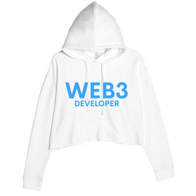 WEB3 Crypto Developer NFT Internet3.0 DeFi Metaverse Web3.0 Crop Fleece Hoodie