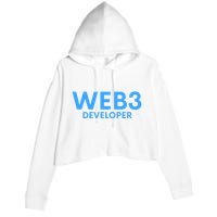 WEB3 Crypto Developer NFT Internet3.0 DeFi Metaverse Web3.0 Crop Fleece Hoodie
