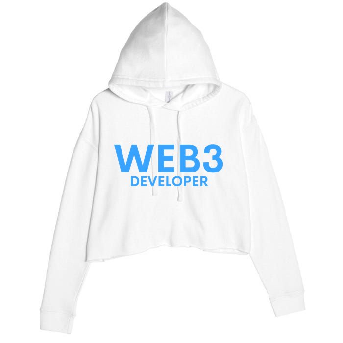 WEB3 Crypto Developer NFT Internet3.0 DeFi Metaverse Web3.0 Crop Fleece Hoodie