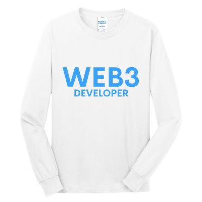 WEB3 Crypto Developer NFT Internet3.0 DeFi Metaverse Web3.0 Tall Long Sleeve T-Shirt