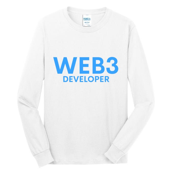 WEB3 Crypto Developer NFT Internet3.0 DeFi Metaverse Web3.0 Tall Long Sleeve T-Shirt