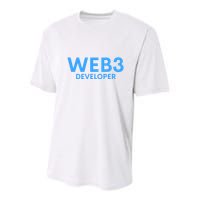 WEB3 Crypto Developer NFT Internet3.0 DeFi Metaverse Web3.0 Youth Performance Sprint T-Shirt
