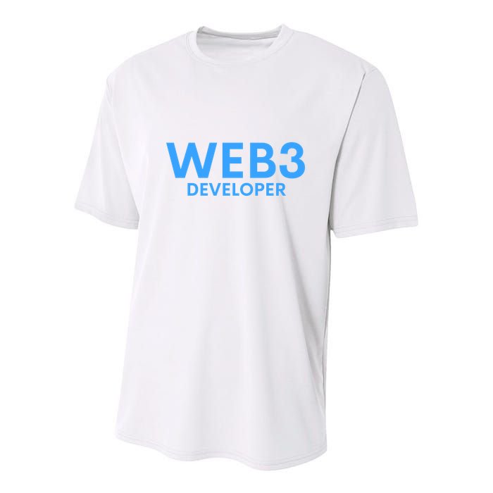 WEB3 Crypto Developer NFT Internet3.0 DeFi Metaverse Web3.0 Youth Performance Sprint T-Shirt