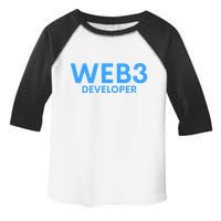 WEB3 Crypto Developer NFT Internet3.0 DeFi Metaverse Web3.0 Toddler Fine Jersey T-Shirt