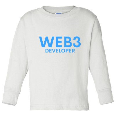 WEB3 Crypto Developer NFT Internet3.0 DeFi Metaverse Web3.0 Toddler Long Sleeve Shirt