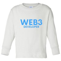WEB3 Crypto Developer NFT Internet3.0 DeFi Metaverse Web3.0 Toddler Long Sleeve Shirt
