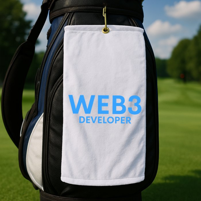WEB3 Crypto Developer NFT Internet3.0 DeFi Metaverse Web3.0 Golf Towel