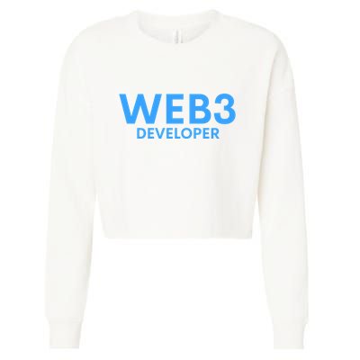 WEB3 Crypto Developer NFT Internet3.0 DeFi Metaverse Web3.0 Cropped Pullover Crew