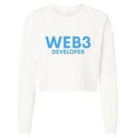 WEB3 Crypto Developer NFT Internet3.0 DeFi Metaverse Web3.0 Cropped Pullover Crew