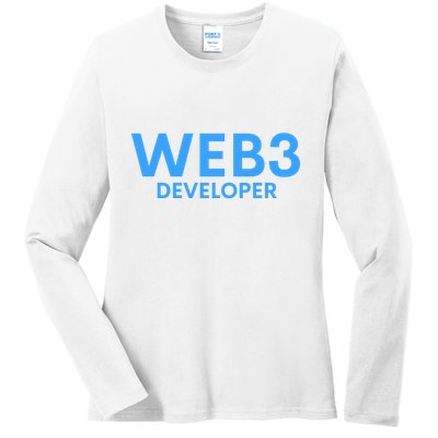 WEB3 Crypto Developer NFT Internet3.0 DeFi Metaverse Web3.0 Ladies Long Sleeve Shirt