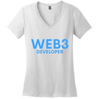 WEB3 Crypto Developer NFT Internet3.0 DeFi Metaverse Web3.0 Women's V-Neck T-Shirt