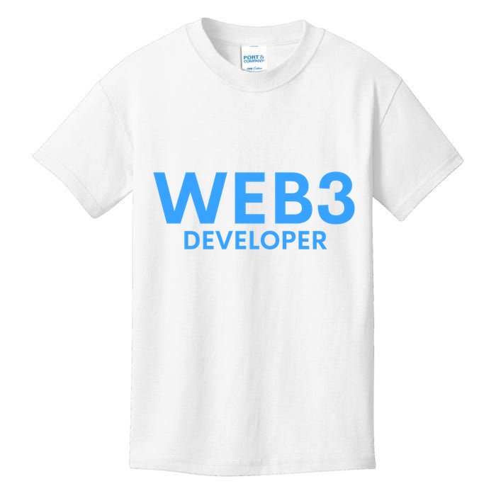 WEB3 Crypto Developer NFT Internet3.0 DeFi Metaverse Web3.0 Kids T-Shirt