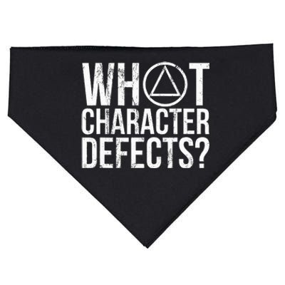 What Character Defects Funny Alcoholics Anonymous USA-Made Doggie Bandana