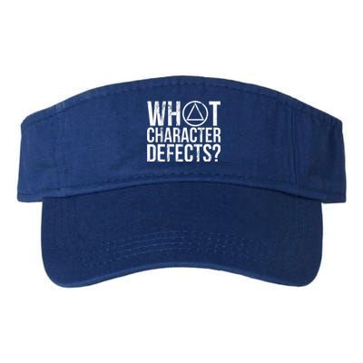 What Character Defects Funny Alcoholics Anonymous Valucap Bio-Washed Visor