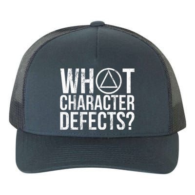 What Character Defects Funny Alcoholics Anonymous Yupoong Adult 5-Panel Trucker Hat