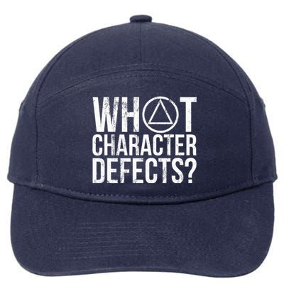 What Character Defects Funny Alcoholics Anonymous 7-Panel Snapback Hat