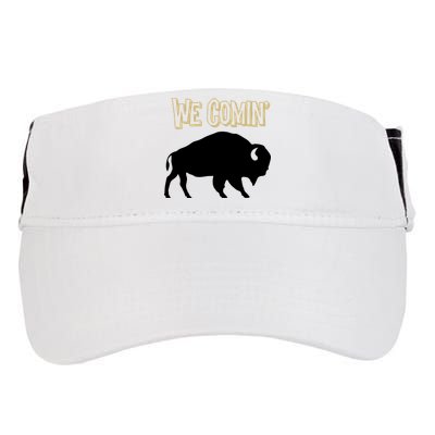 We Comin Deion Sanders Buffaloes Coach Prime Adult Drive Performance Visor