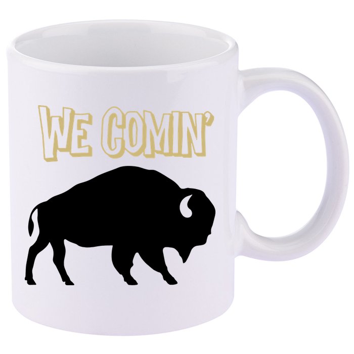 We Comin Deion Sanders Buffaloes Coach Prime 11oz C Handle Ceramic Mug