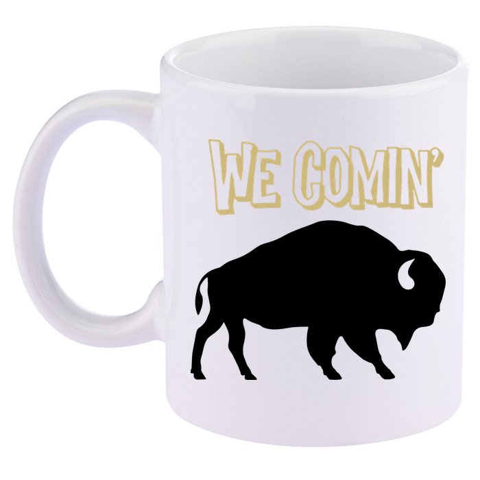 We Comin Deion Sanders Buffaloes Coach Prime 11oz C Handle Ceramic Mug